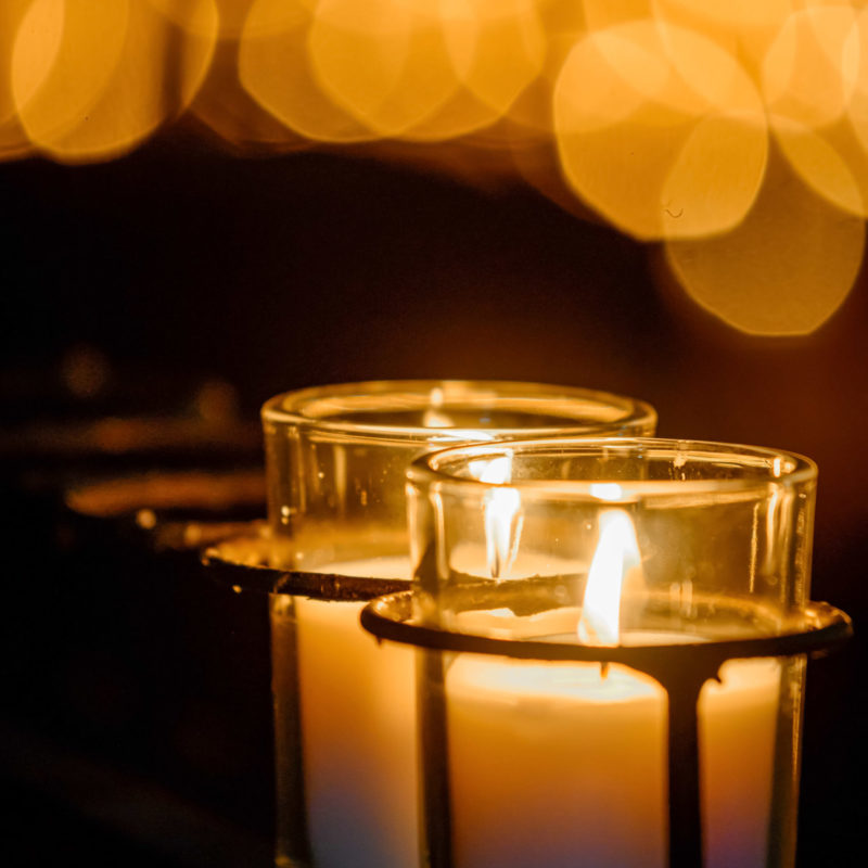 Grotto candles (Photo by Matt Cashore/University of Notre Dame)