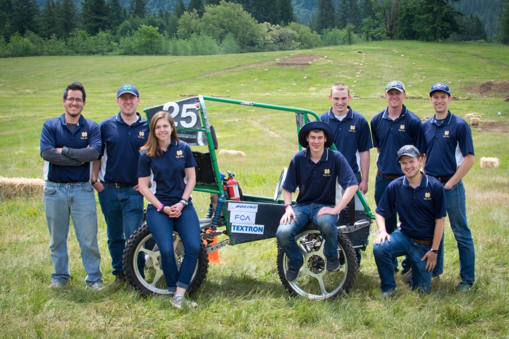 BajaSAE Club team with cart